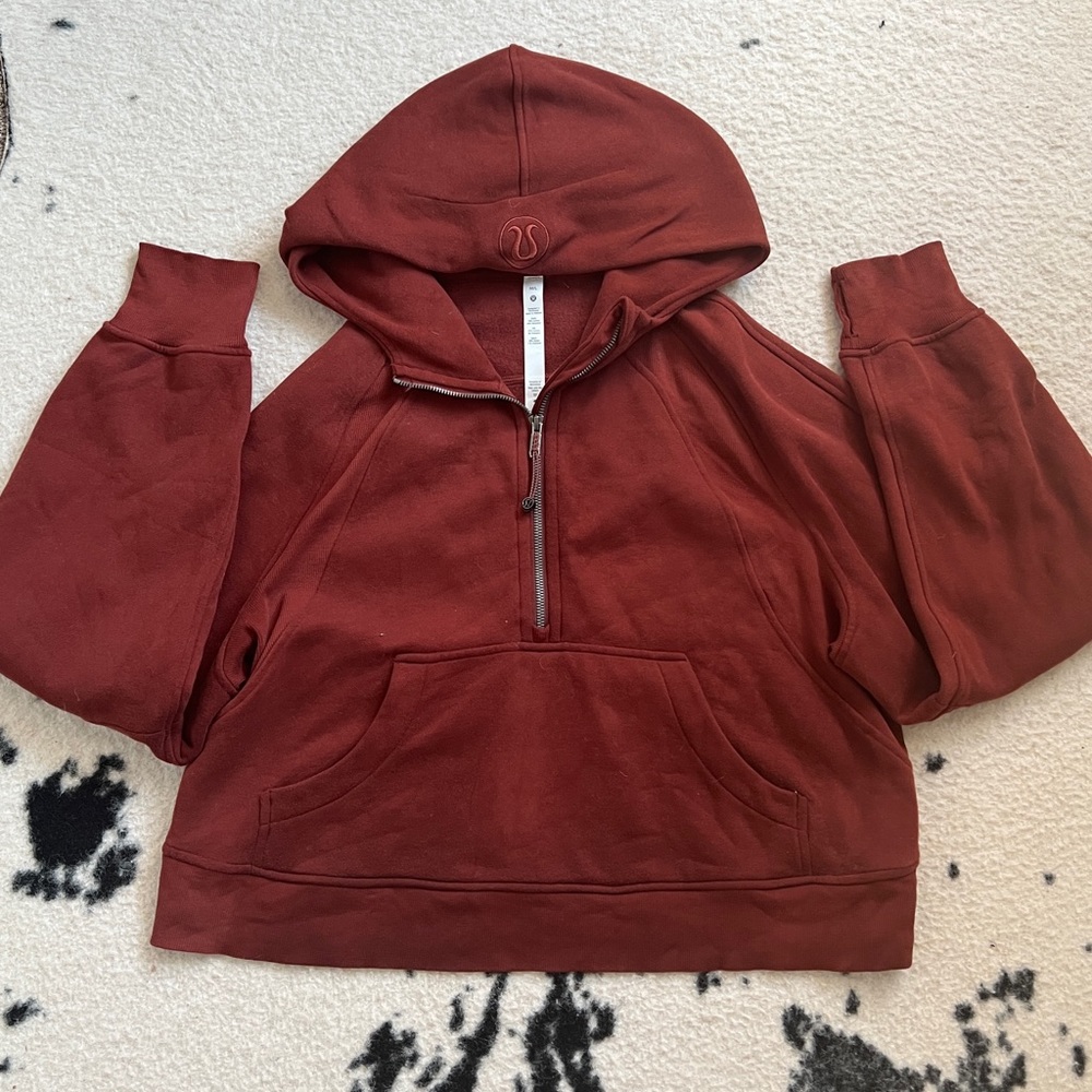 Lulu Lemon 1/2 zip scuba hoodie